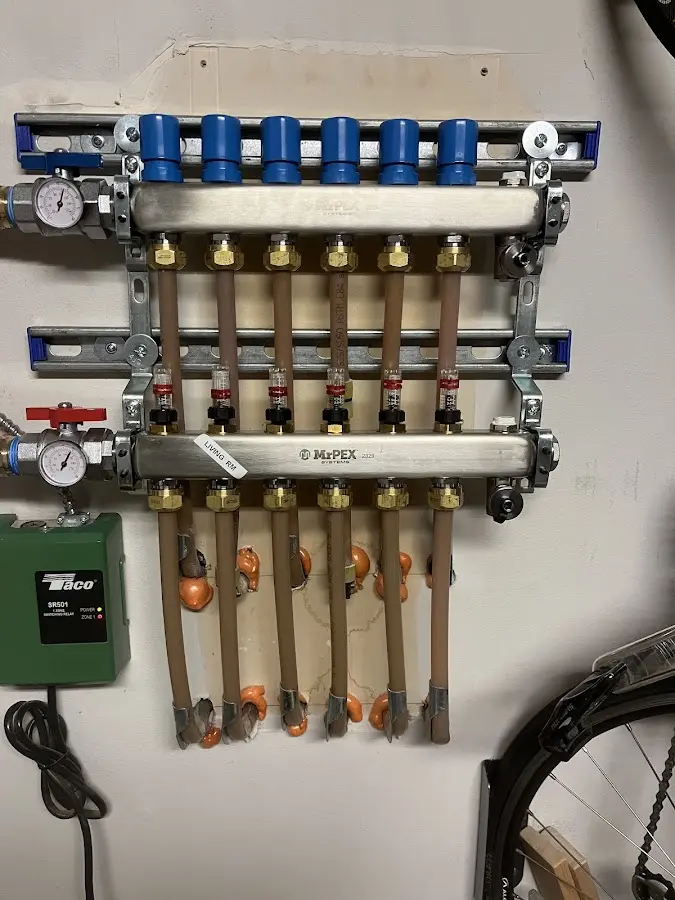 Plumber performing Leak Detection at a residential property in Cypress Lake